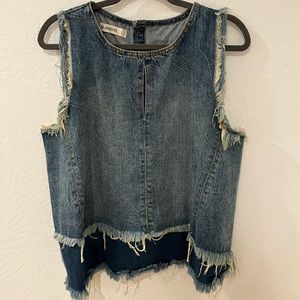 BLANK NYC denim top / size L